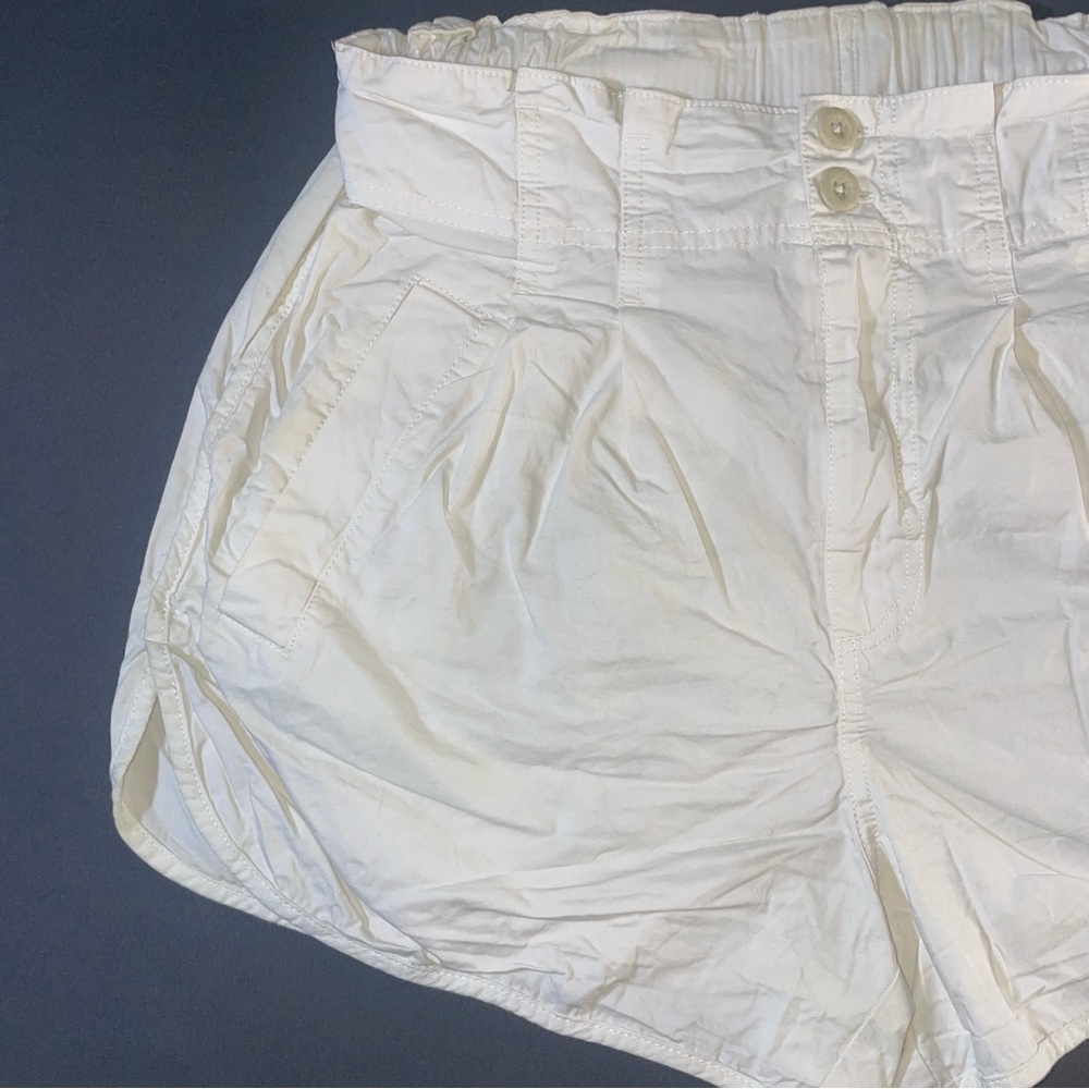 Free People High Waist White Shorts - Picture 4 of 12
